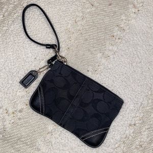Black coach coin purse